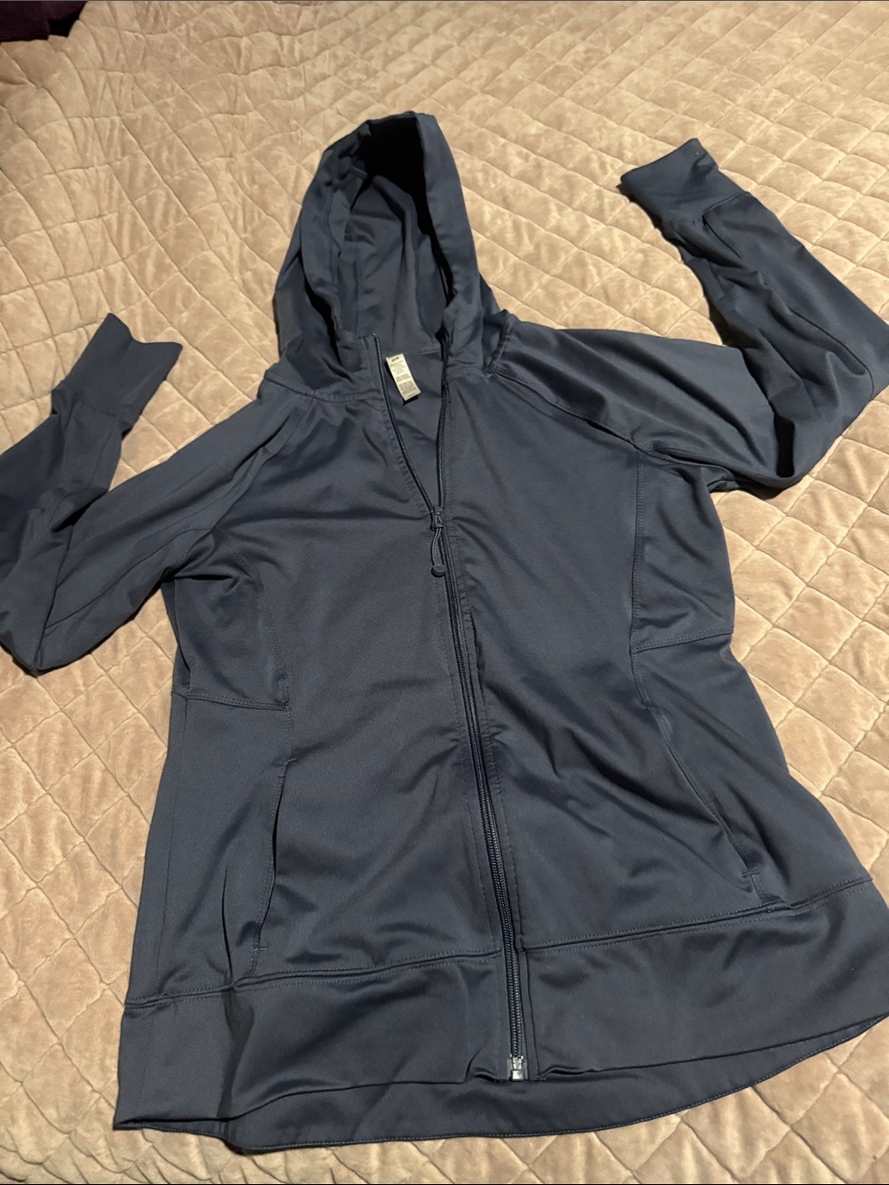 RBX Dark Navy Hooded Zip Utility Jacket